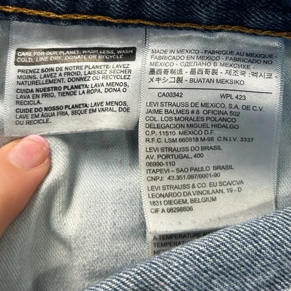 Levis 505 Mens Jeans 38x30 Blue Denim Straight Leg‎ Regular Fit Classic
